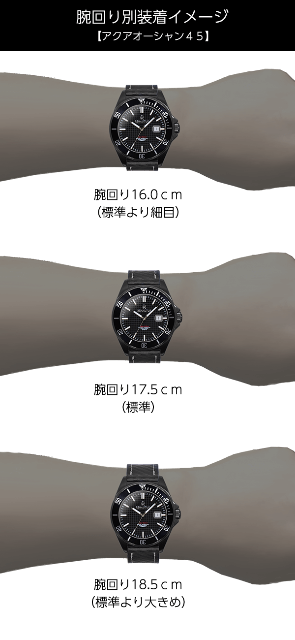 M45腕時計装着イメージ、誕生日プレゼントに